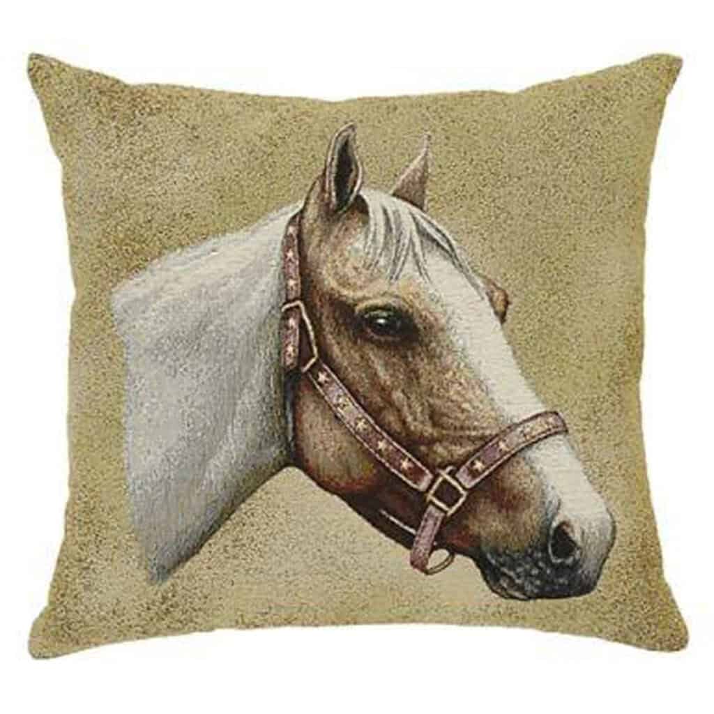 Pinto Portrait Horse Cushion