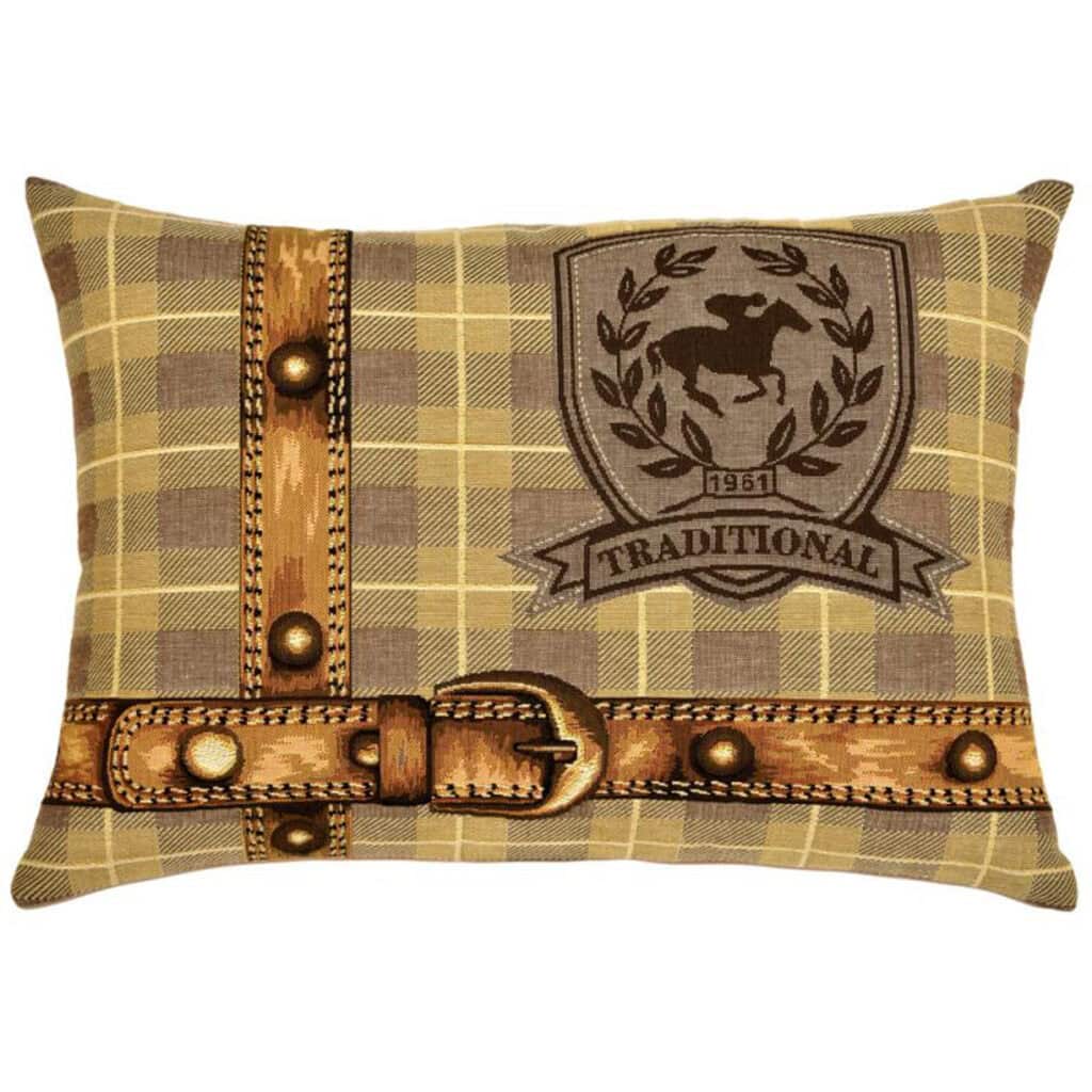 Saddler Belts Traditional Rectangle Cushion