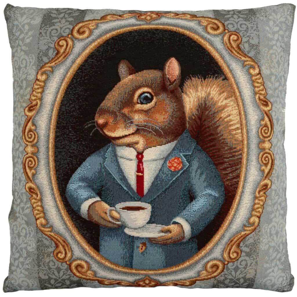 Cyril Squirrel Portrait Cushion