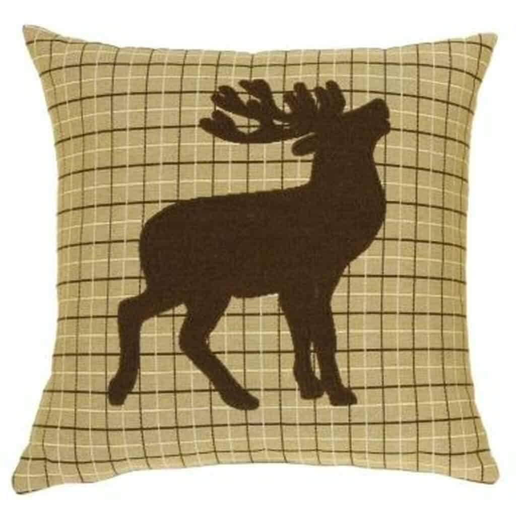 Plaid Deer Right Cushion