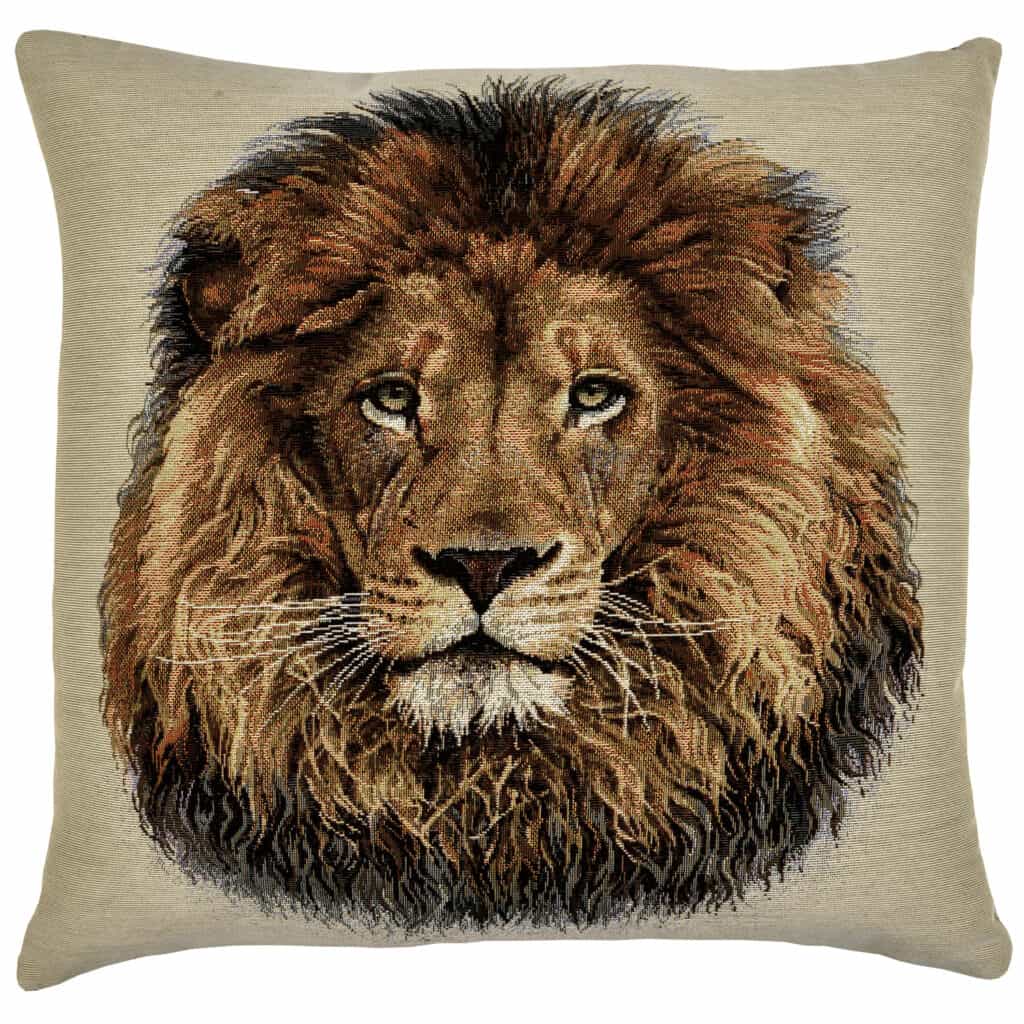 Big Cat Lion Portrait Cushion