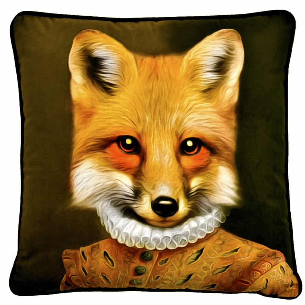 Foxy Fox Portrait Cushion