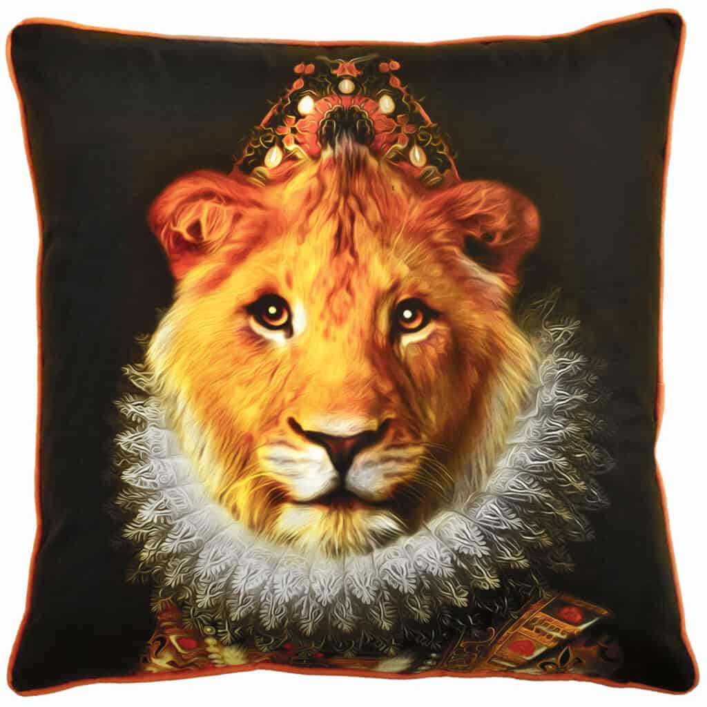 Leonie Lioness Portrait Cushion