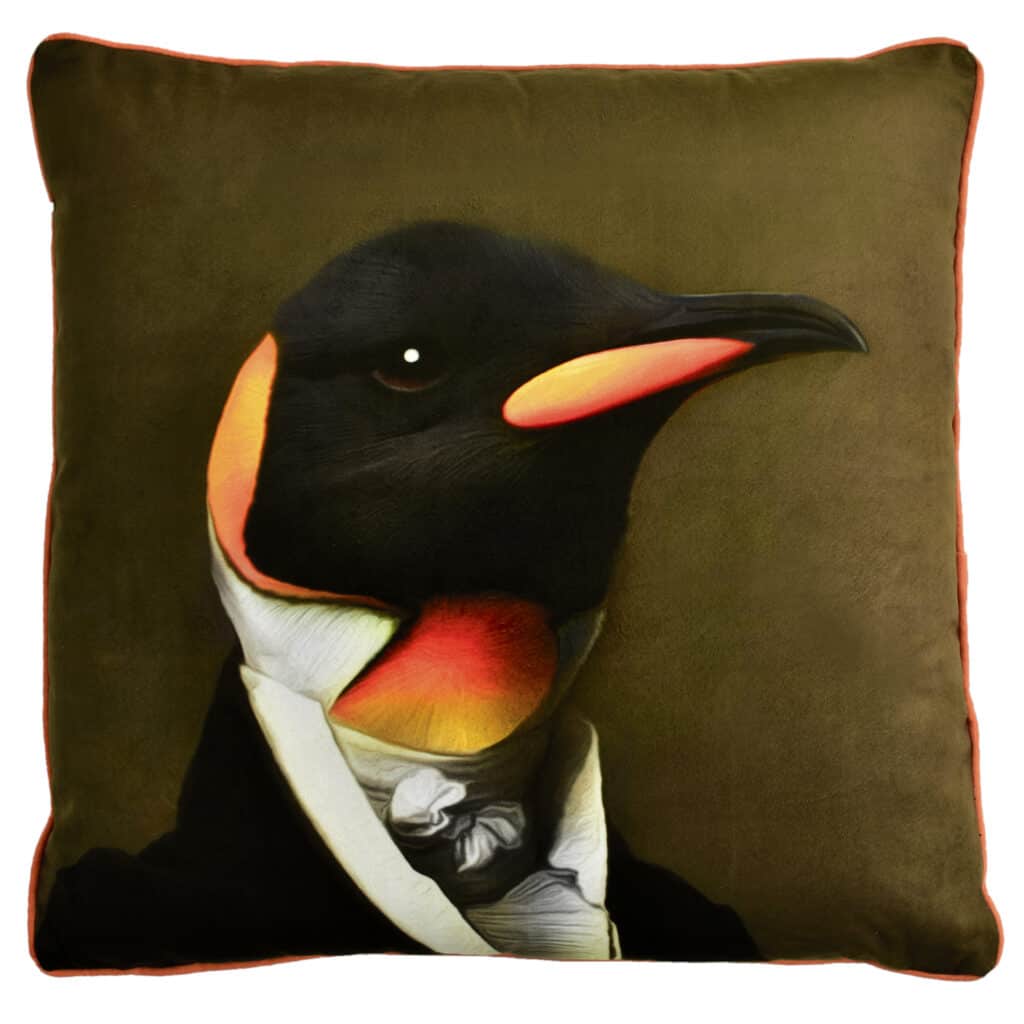 Perry Penguin Portrait Cushion
