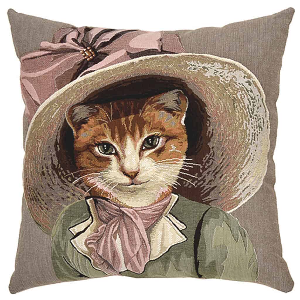Bonnie Cat Portrait Cushion