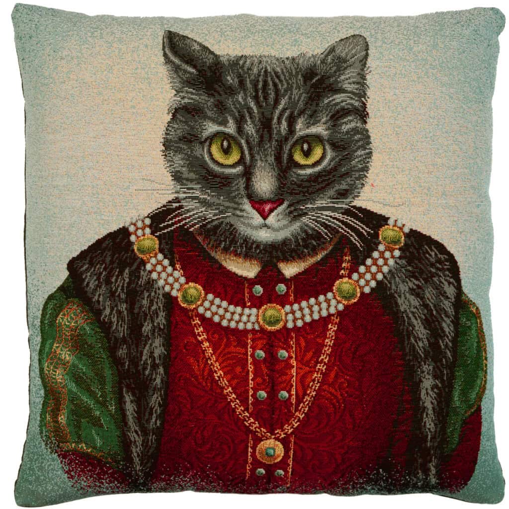 Henry VIII Cat Portrait Cushion