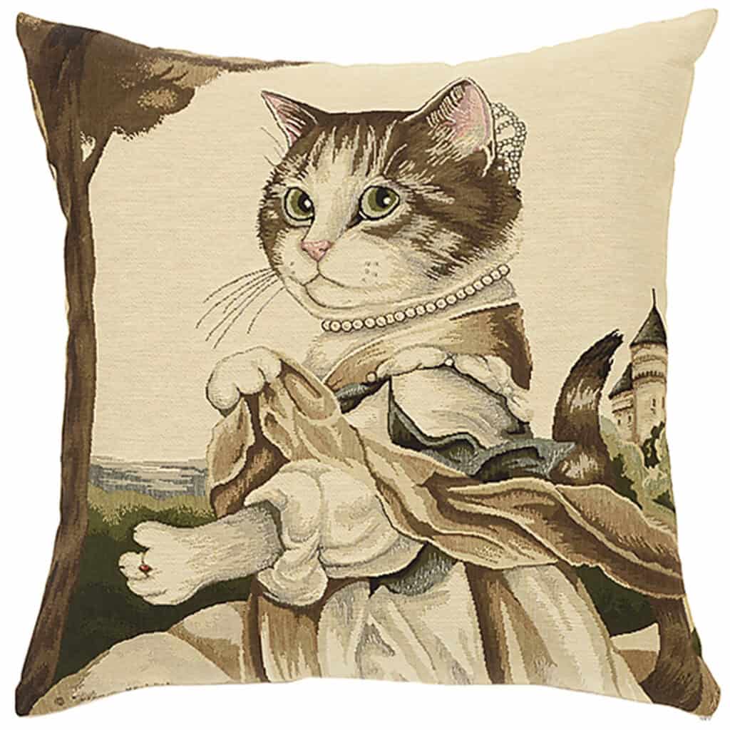 Cat Portrait Lady Guinevere Cushion