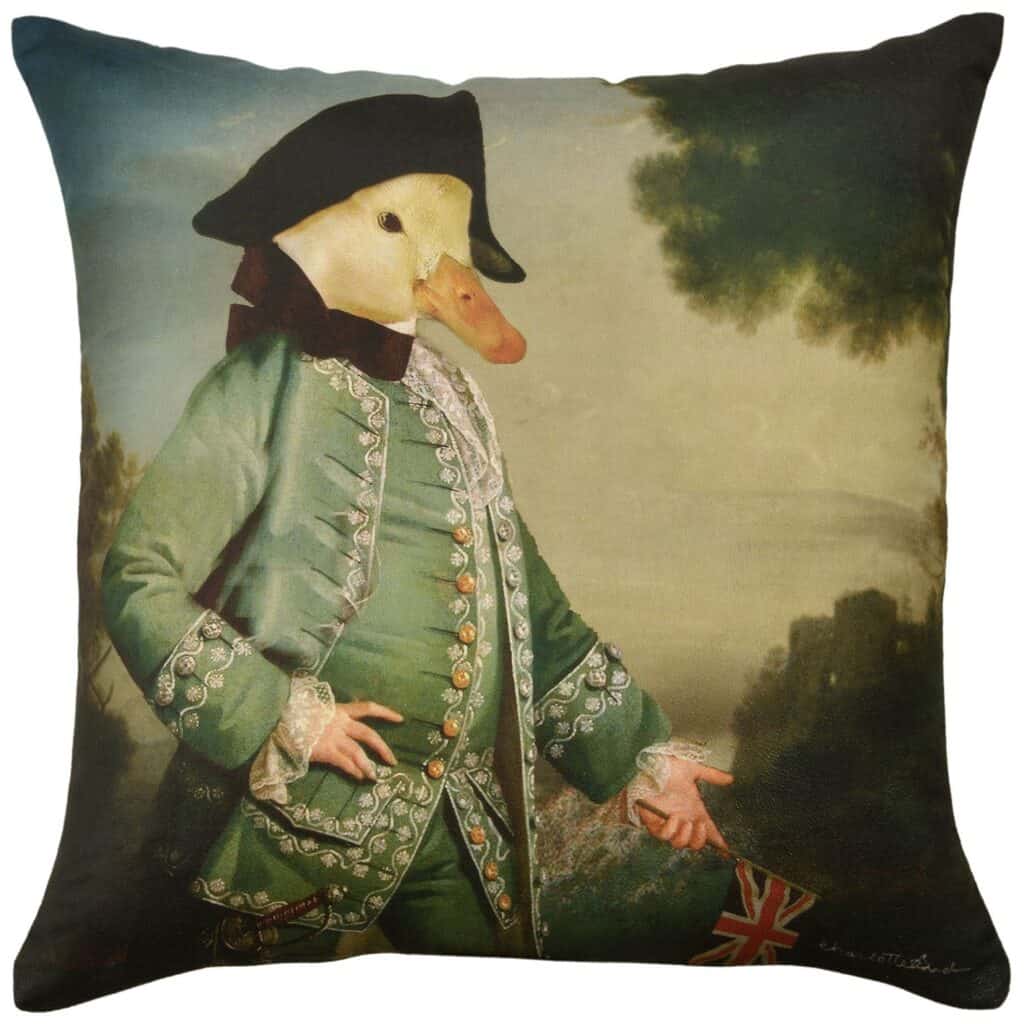 Captain Duck Velvet Cushion