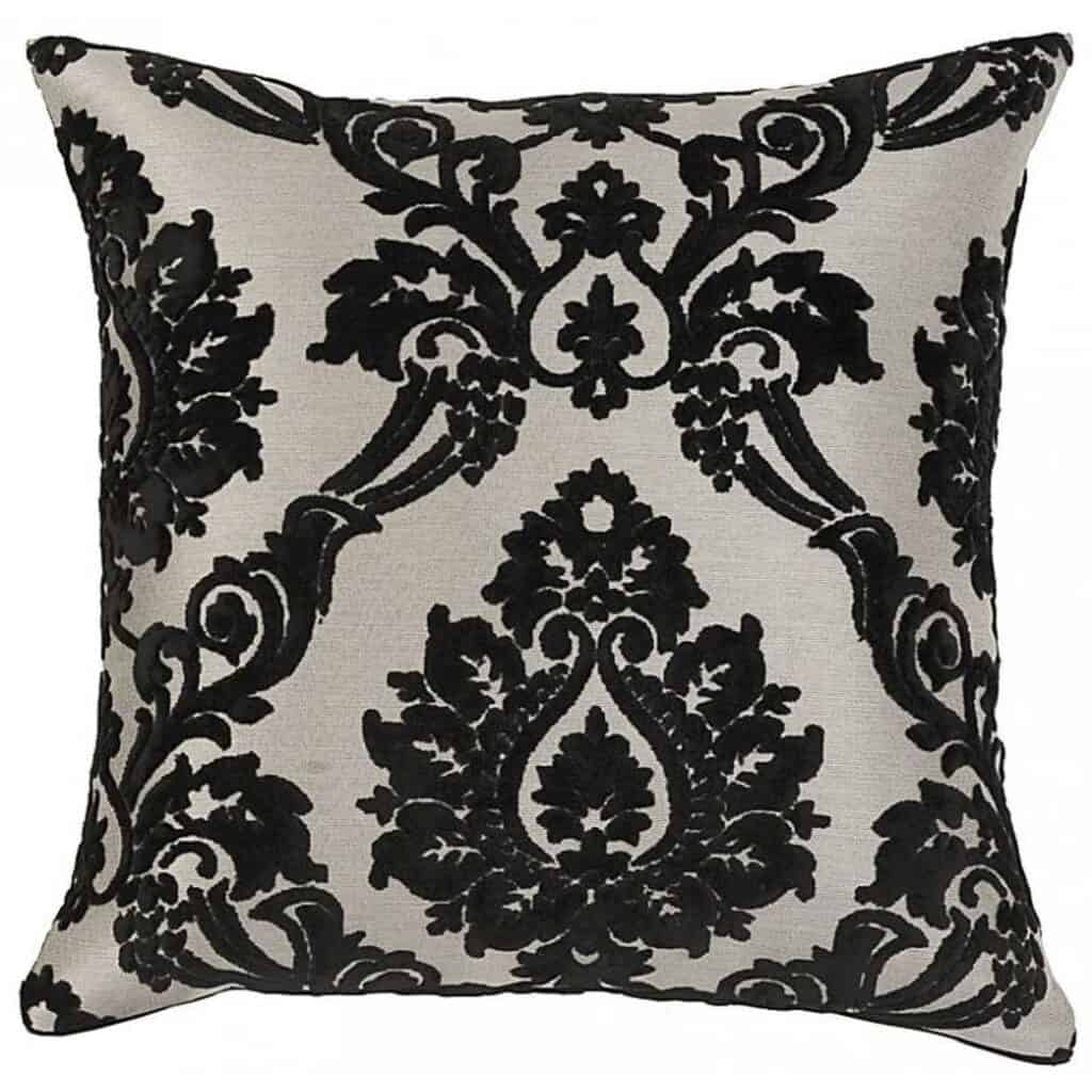Amari Black Square Cushion
