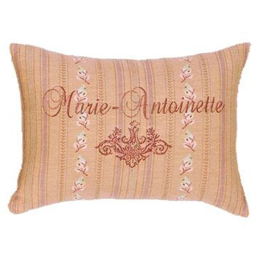 Marie Antoinette Pink Rectangle Cushion
