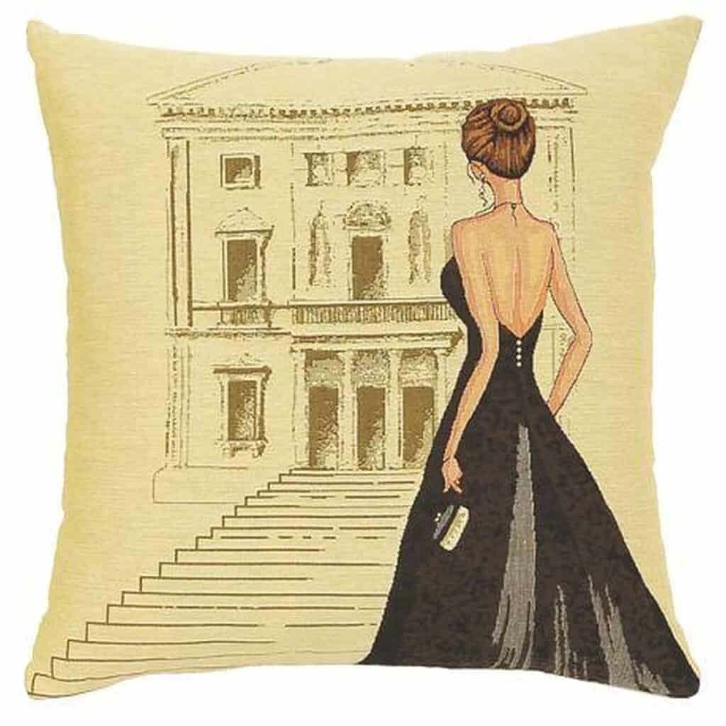 Black Dress Opera Cushion