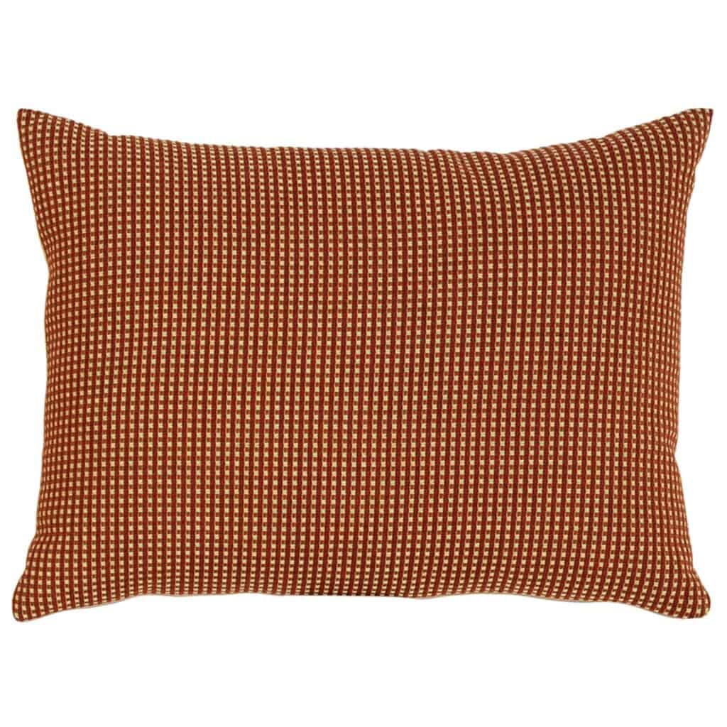 Red Check Rectangle Cushion