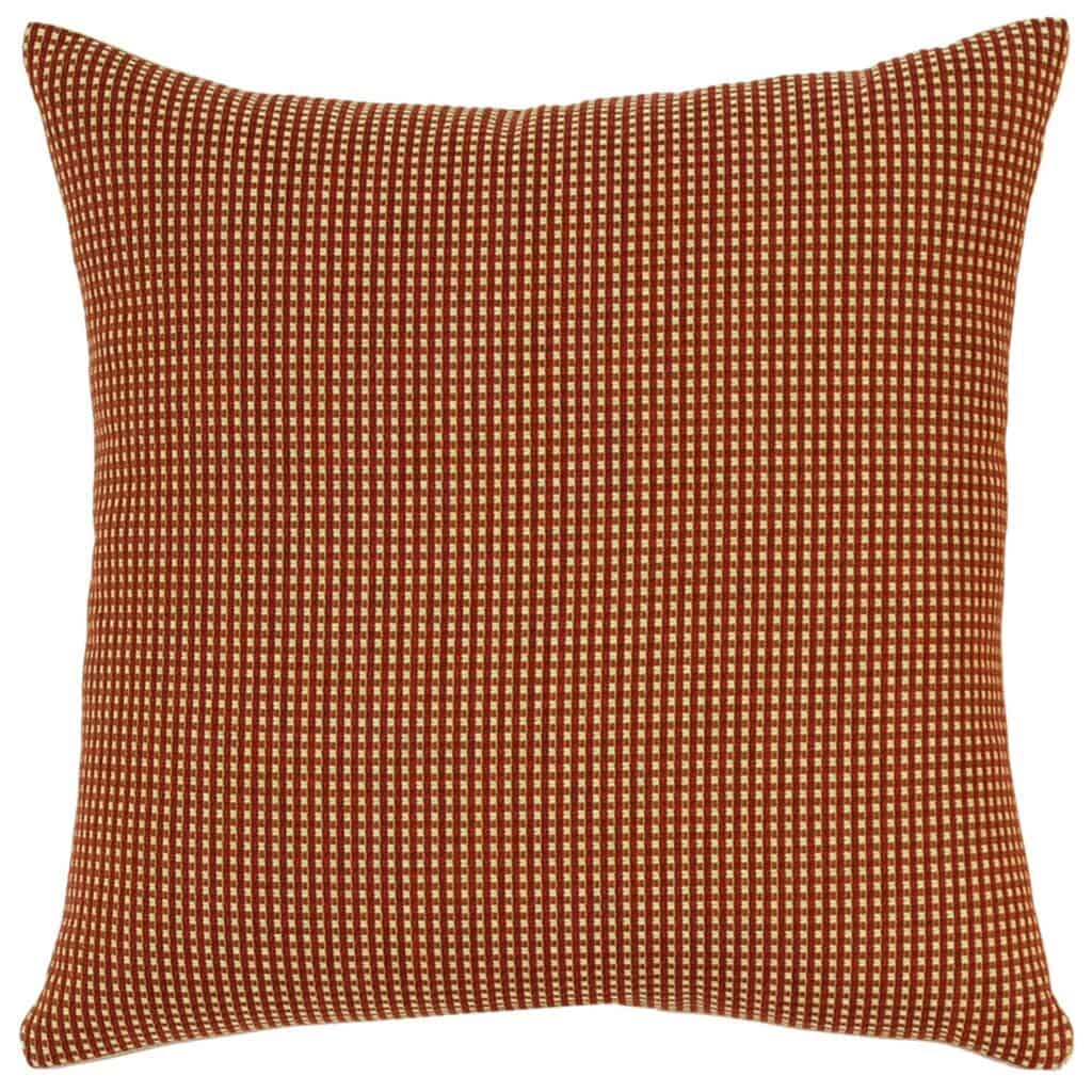 Red Check Square Cushion