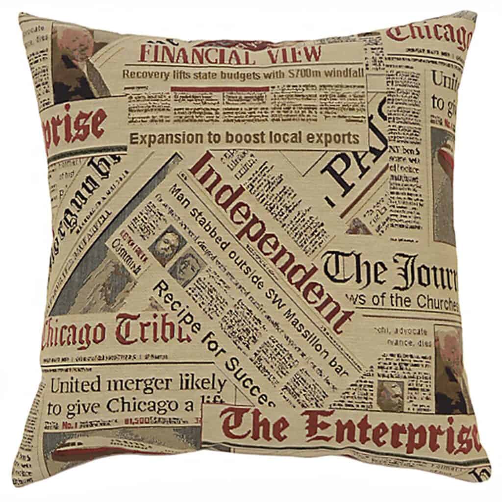 World News Square Cushion