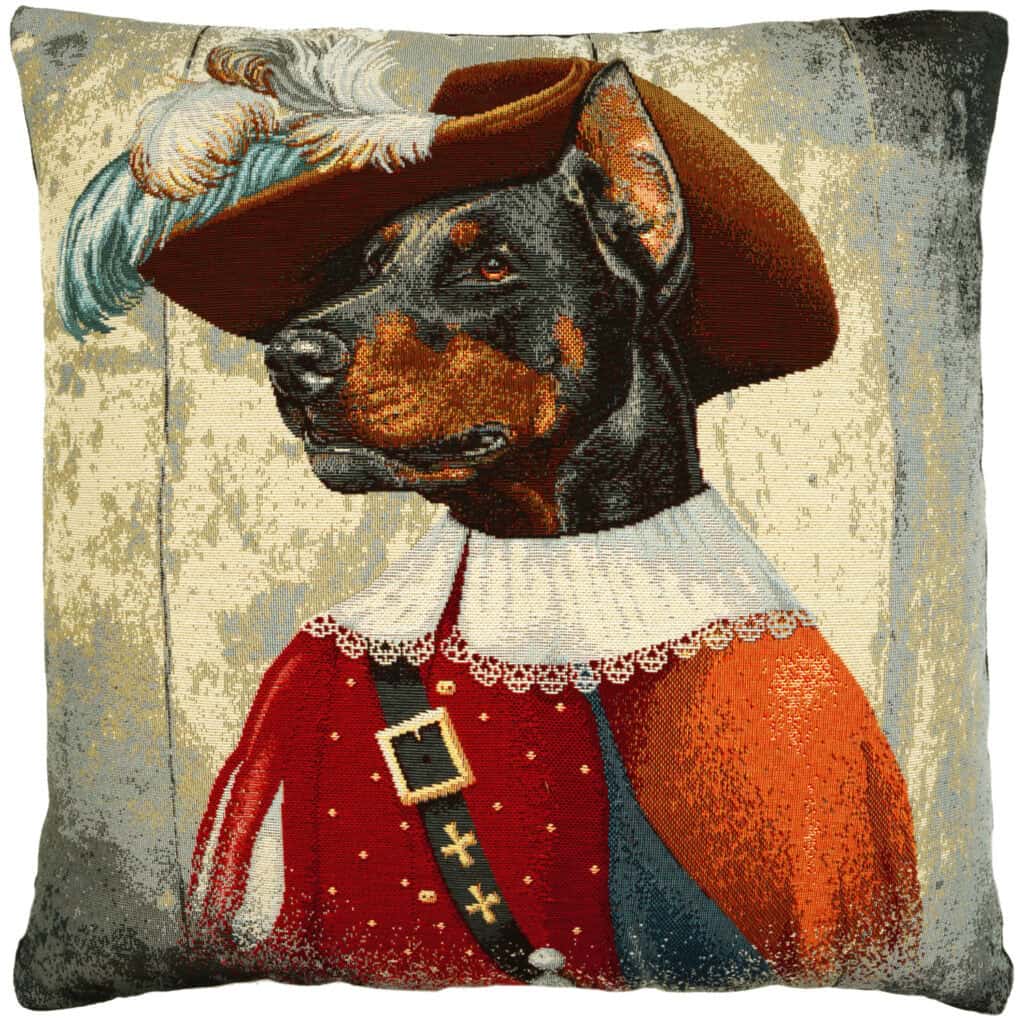 D'Artagnan Dog Portrait Cushion