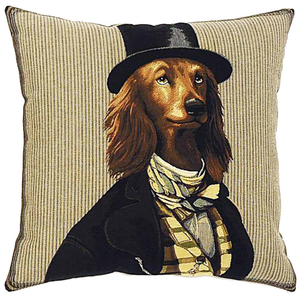 Gentlemen Dog Samuel Portrait Cushion