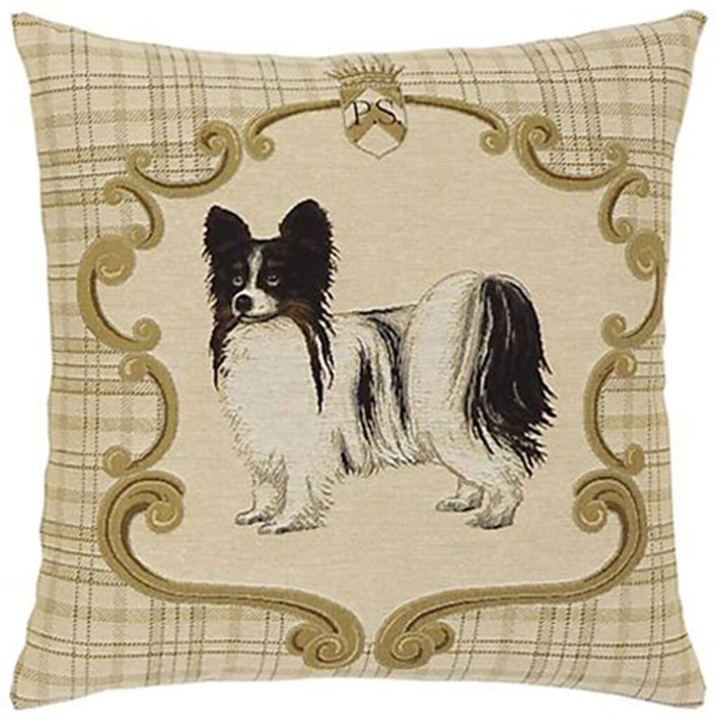 Initial Dog PS  Portrait Cushion