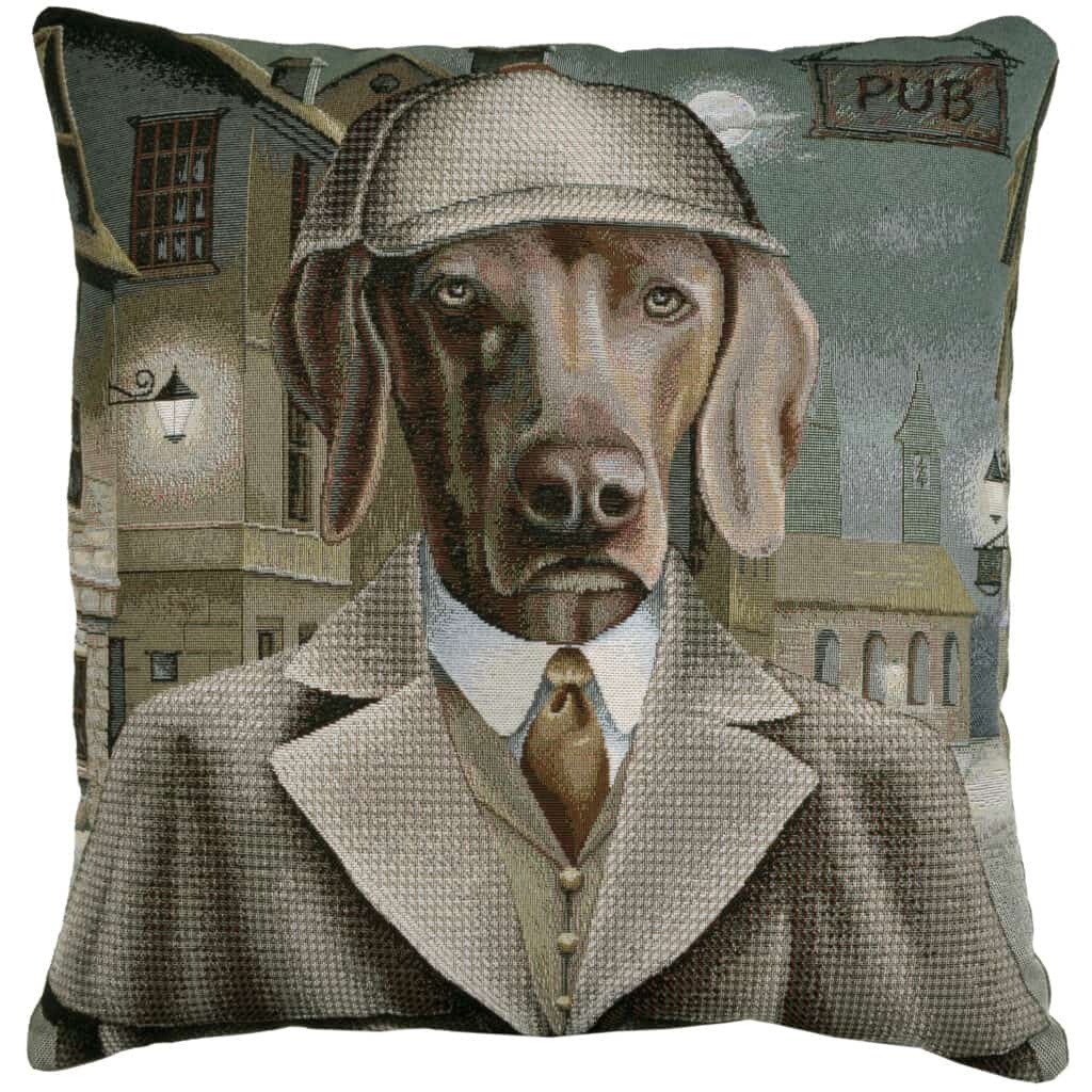 Sherlock Dog Portrait Cushion