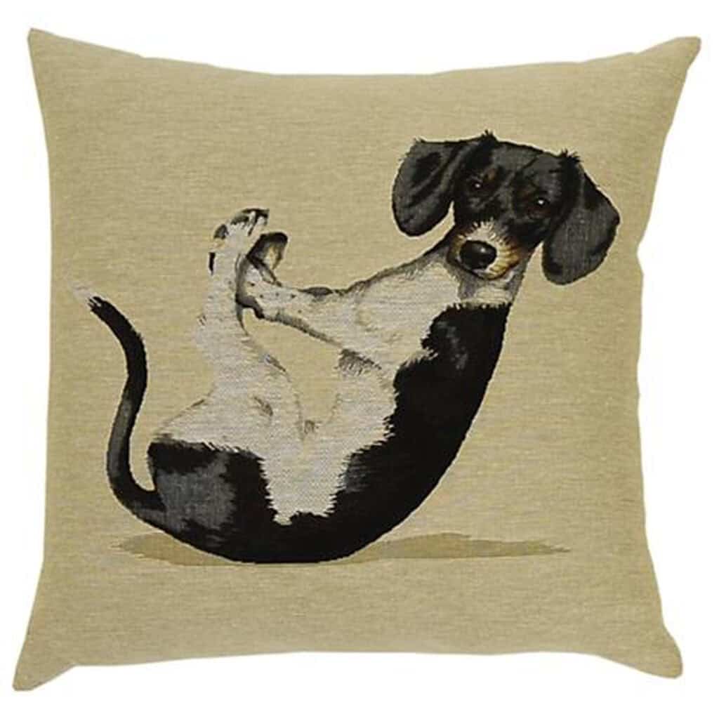 Yoga Dog Max Portrait Cushion