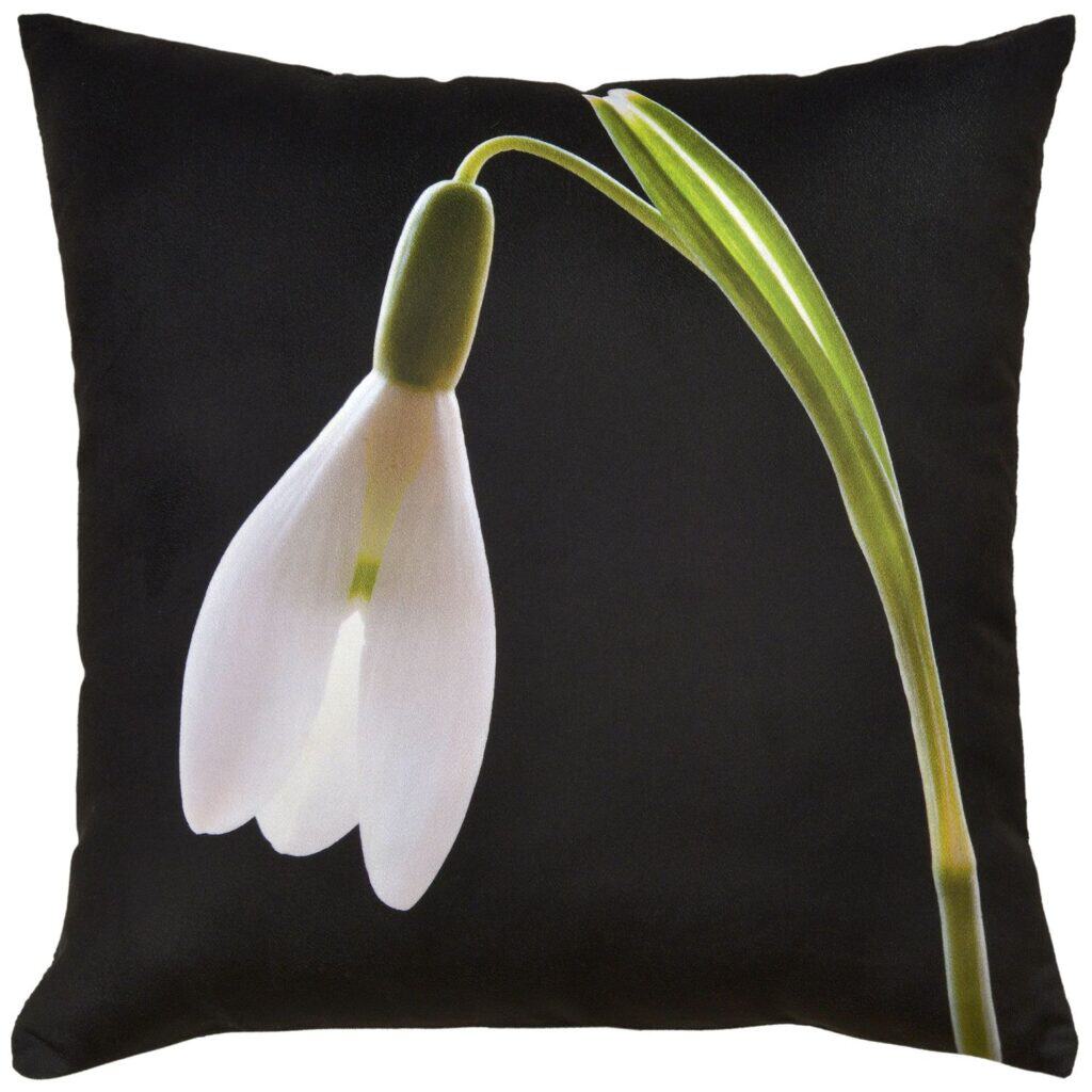 Snow Drop Closed Velvet Cushion
