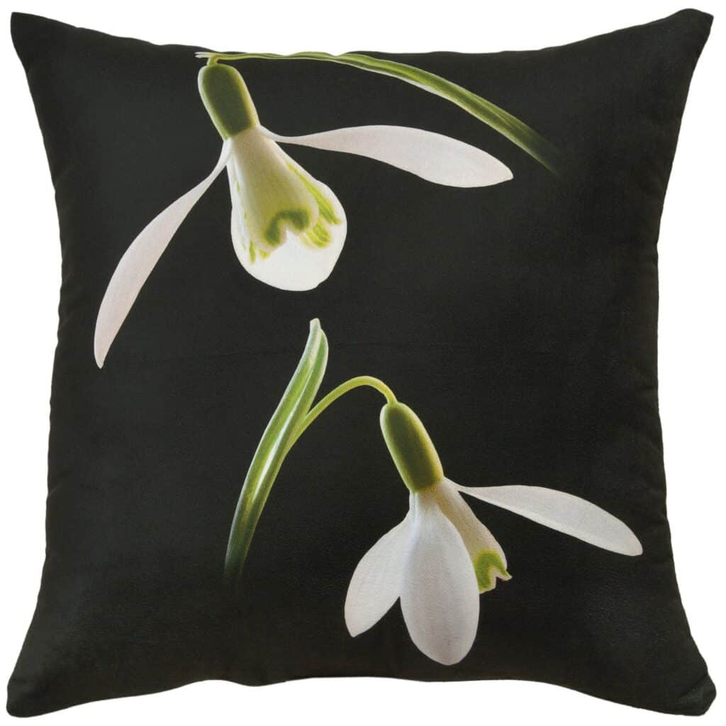 Snow Drop Double Velvet Cushion