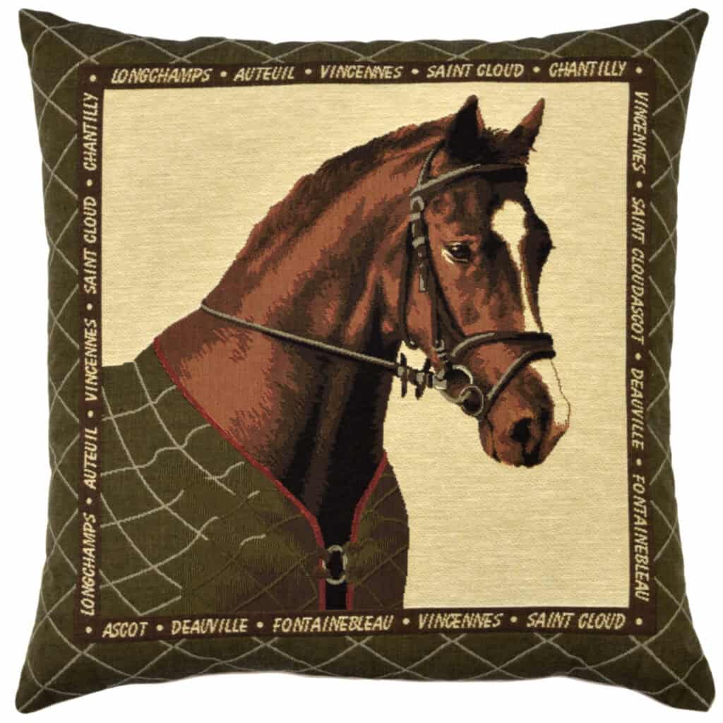 Horse Portrait Bay Cushion