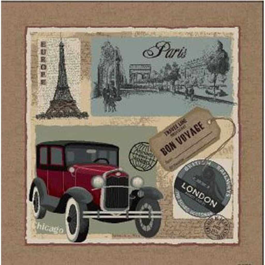 European Travel Bon Voyage Cushion