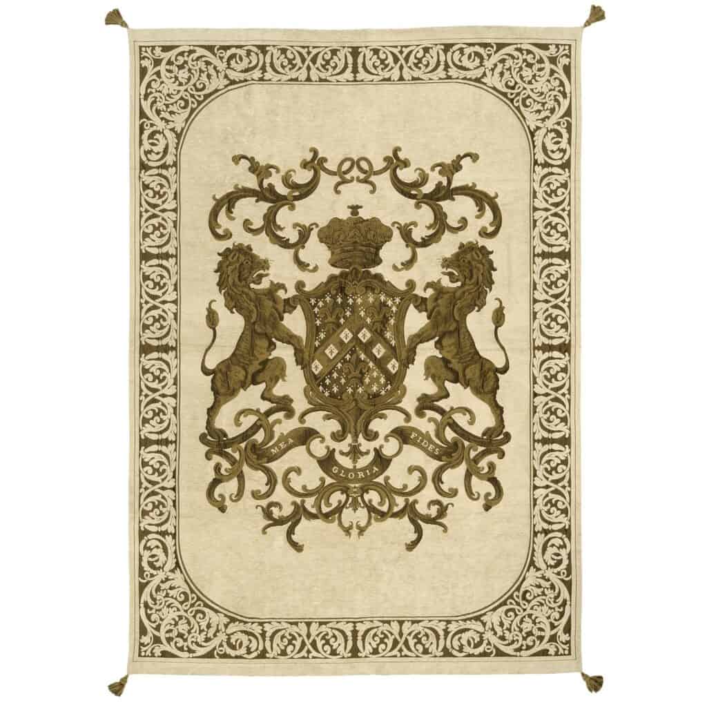 Throw-Heraldic-Cream
