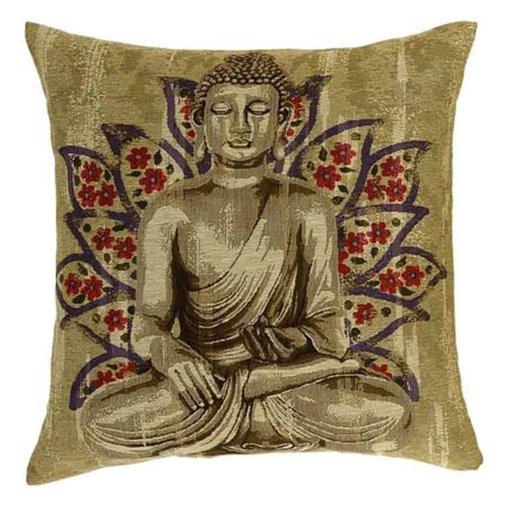 Buddha and Lotus Cushion