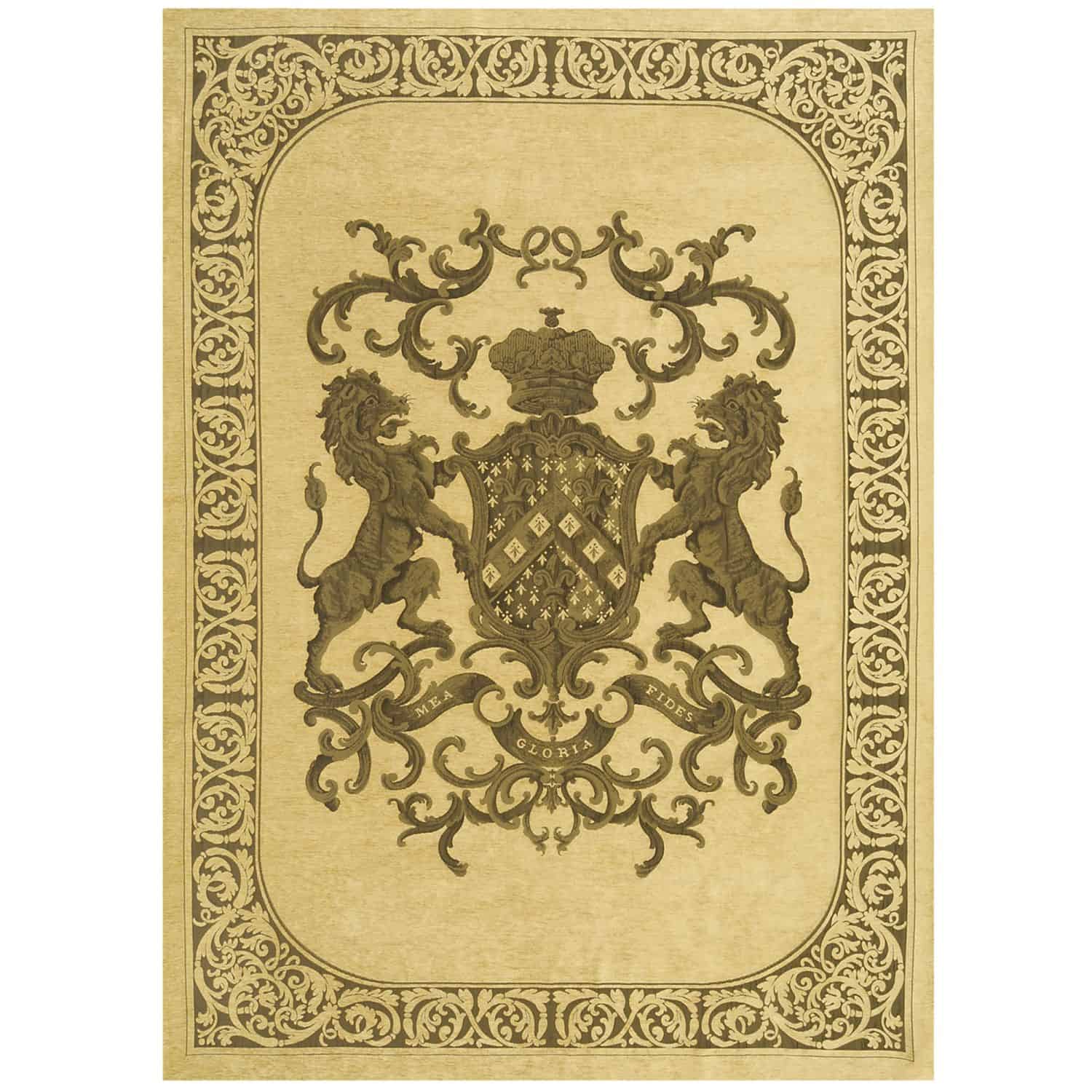 Heraldic Beige Wall Hanging