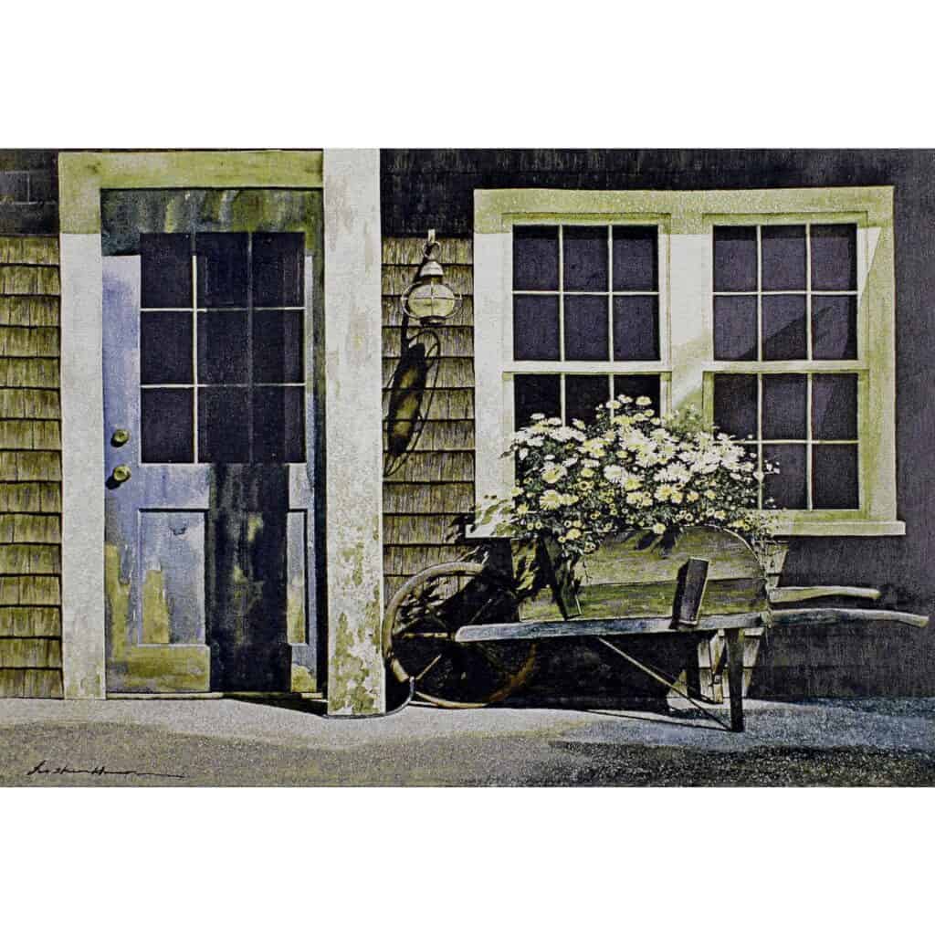Cottage Wheelbarrow Wall Hanging