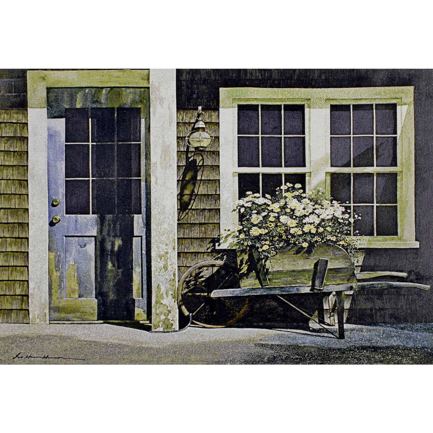 Cottage Wheelbarrow Wall Hanging