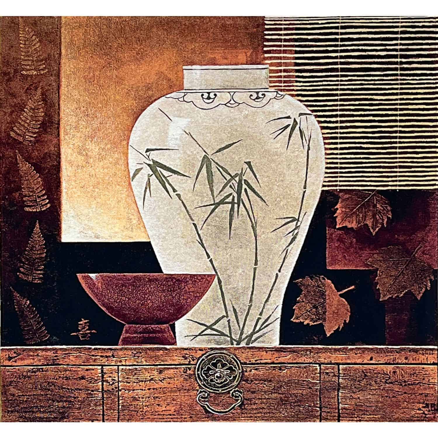 Florian White Vase Wall Hanging