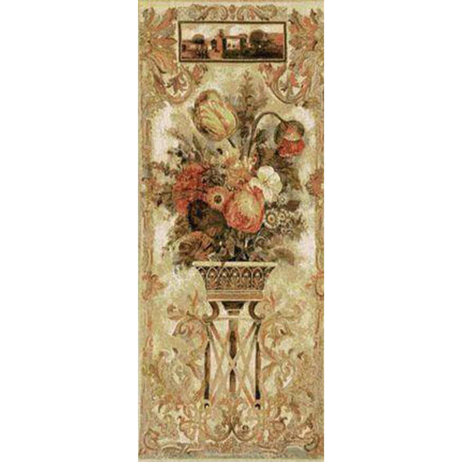 Tuscan Floral Panel 1 Wall Hanging